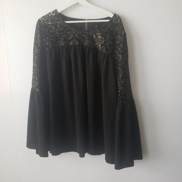 Lane Bryant Tops - lane bryant bell sleeve Lace Detail top size 18